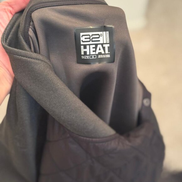 New 32 Degrees Quilted Mockneck Pullover Sweater in Dark Gray, Size S - Picture 6 of 6